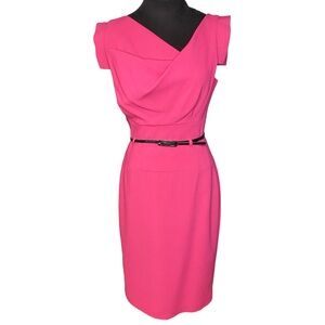 Black Halo Hot Pink Jackie O Dress Size 10